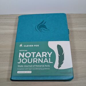 NEW Clever Fox Official Notary Journal Hardcover State Journal of Notarial Acts